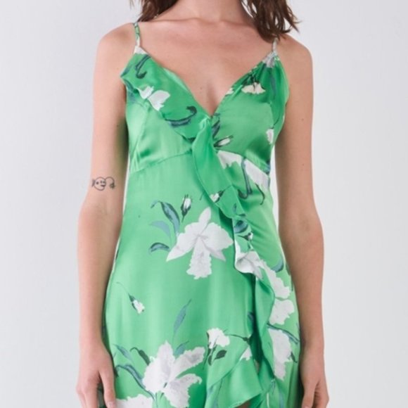 Stunning Floral Maxi Dress - Green - Picture 2 of 5